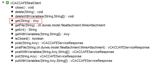 vCACCAFERestClient